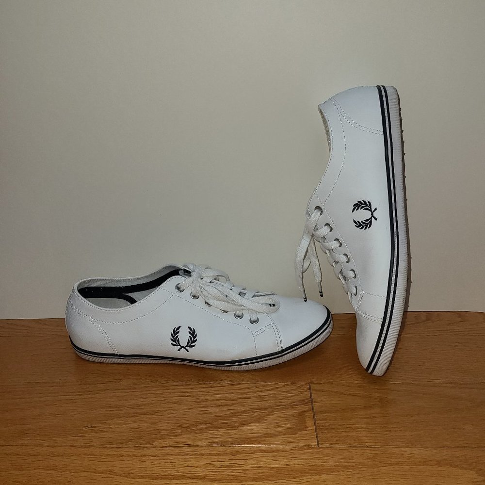 White Fred Perry Kingston Shoes